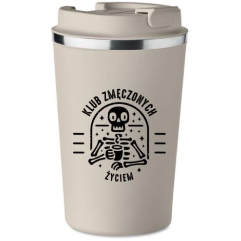 Taza térmica premium con estampado CLUB OF TIRED LIFE 350 ml KT077 (1/5)