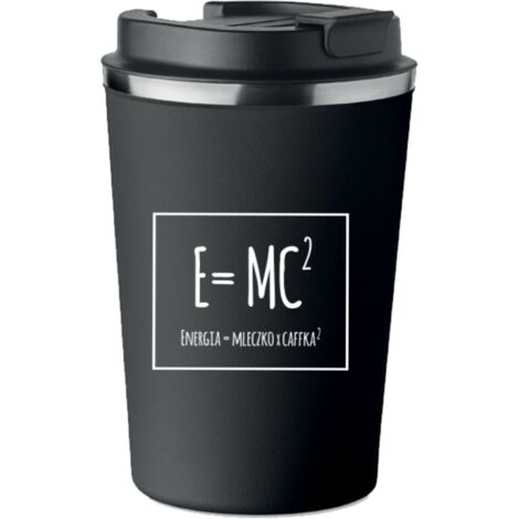 Taza térmica premium con impresión ENERGY MILK COFFEE 350 ml KT059 (1/5)