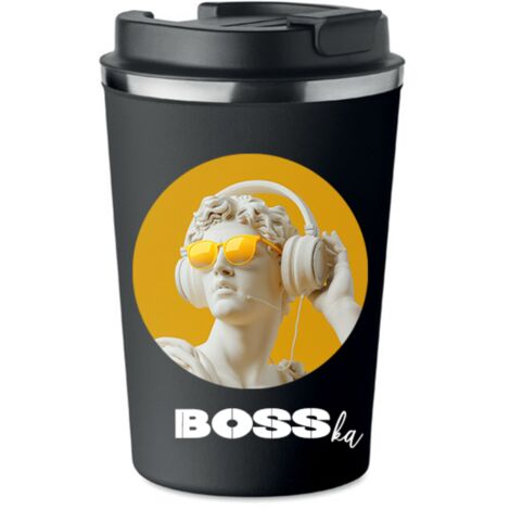 Taza térmica premium con estampado BOSSKA, regalo de café Boska, 350 ml, KT052 (1/5)