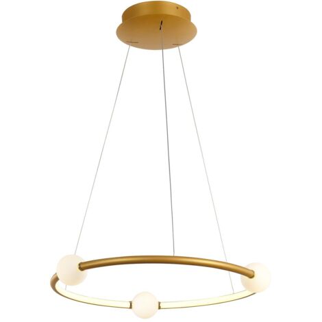Italux Lausanne - Colgante colgante LED moderno bronce antiguo, blanco cálido 3000K 2100lm regulable (1/2)
