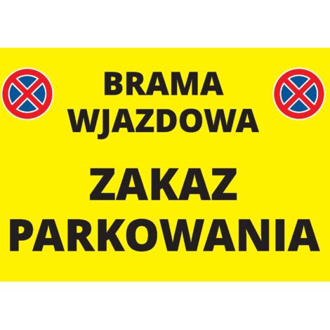 Señal de Prohibición de Estacionar 20x30 cm PVC T046 (1/4)