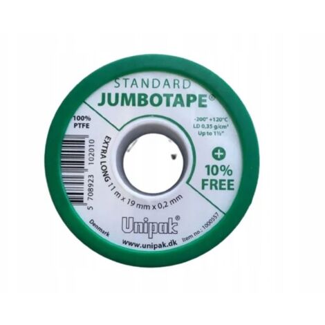 CINTA DE TEFLÓN UNIPAK JUMBOTAPE 19mm11m0.2mm
