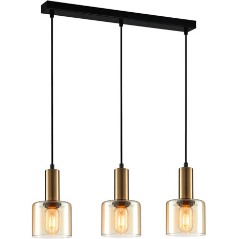 Italux Santia Lámpara de techo colgante moderna con barra de 3 luces, E27