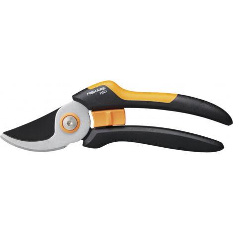 Fiskars Solid P321 podadora negra y naranja corte 20 mm