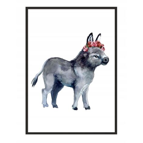 Póster con marco A4 cm Burro PD287 (1/5)
