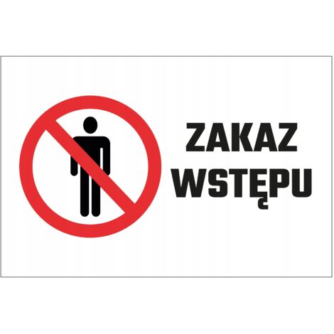 Señal de Prohibido el paso 20x30 cm PVC T008 (1/4)