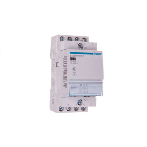 Contactor modular silencioso 25A 4Z 24V DC ESD425SDC