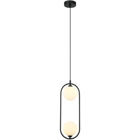 Italux Lupus Moderna lámpara de techo colgante con forma de globo de 2 luces, G9