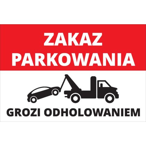 Señal de Prohibición de Estacionar 20x30 cm PVC T042 (1/4)