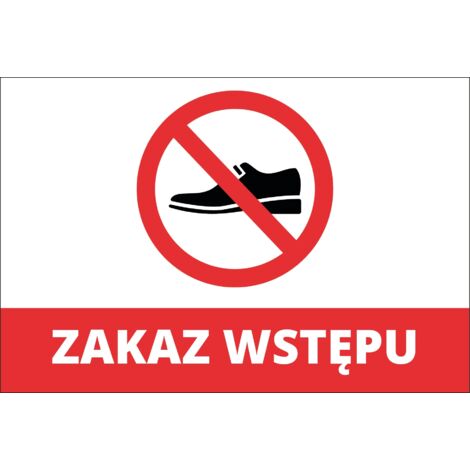 Señal de Prohibido el paso 20x30 cm PVC T007 (1/4)