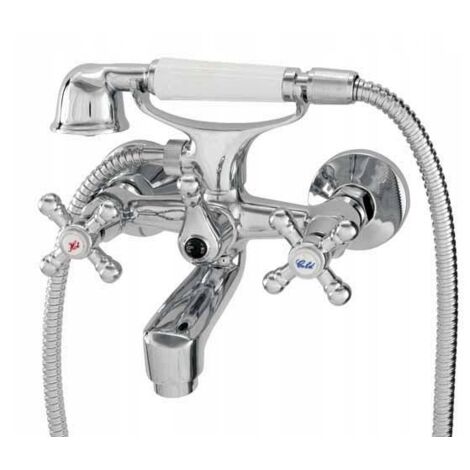 GRIFO DE BAÑO Y DUCHA DE PARED RETRO (1/2)