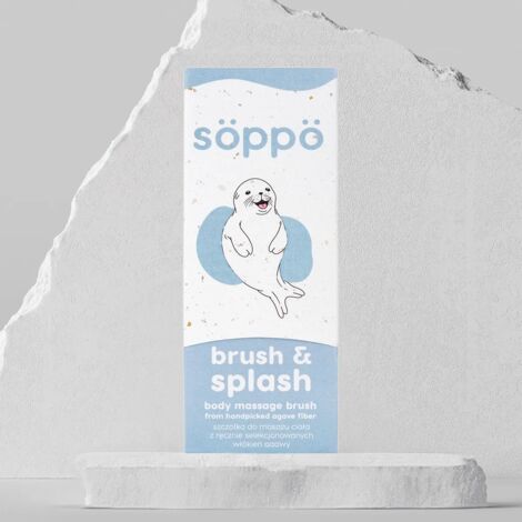 Cepillo de masaje corporal elaborado con fibras de agave seleccionadas a mano Brush & Splash (1/2)