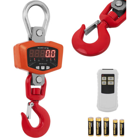 Báscula de gancho para colgar con mando a distancia hasta 3000 kg / 1 kg LED (1/5)