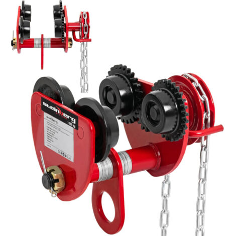 Carro grúa con viga suspendida con cadena 3m 1000kg 1T