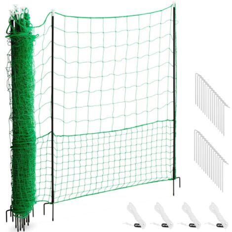 Valla protectora de malla para gallinas ponedoras de 1,25 x 25 m (1/5)