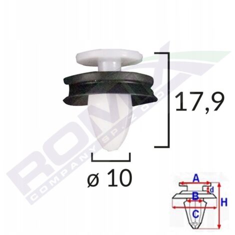 Clip para tapicería Peugeot 407, 408 - 1 ud. (1/4)