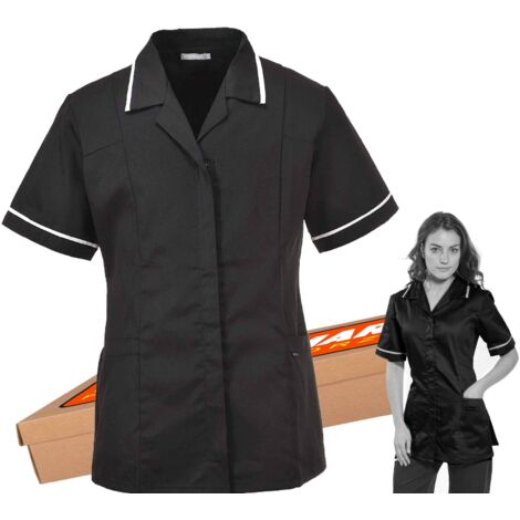 Túnica clásica para mujer LW20, talla XS, color negro (1/3)