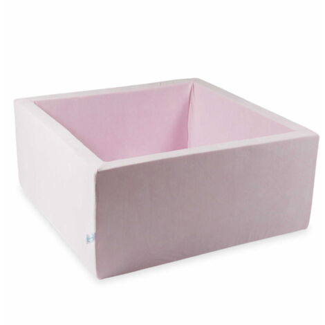 Piscina seca 90x90x40 Velvet Soft Rosa Claro sin bolas