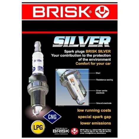 LR15YS 1332 BUJÍA DE ENCENDIDO PLATEADA BRISK GLP/GNC (1/5)