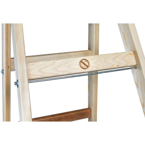 ESCALERA DE MADERA BRAKET PREMIUM 2X8 PELDAÑOS 240CM - BR-01-2801