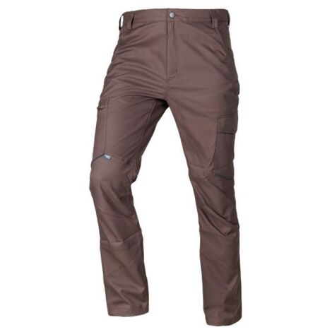 Pantalones de trabajo elásticos Mix&Match, color marrón, talla XXL (1/4)