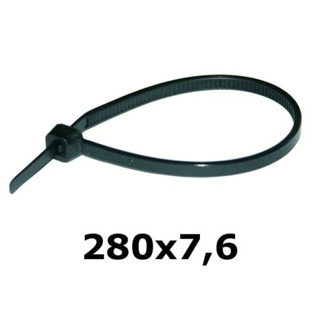 Bridas 290 x 7,6 mm Brida UV negra HAUPA 100 uds. (1/5)