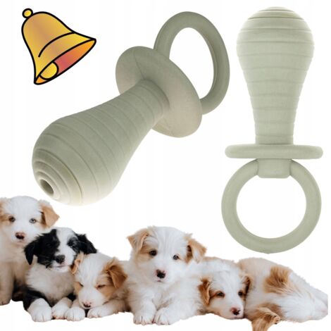 Chupete Masticable De Goma Para Perros - Juguete Calmante Para Cachorros En Dentición, Ideal Para Juego Interior Y Exterior