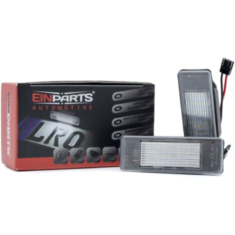 Luces LED para matrícula, 6000 K, blanco frío, 12 V, CANBUS, para Peugeot, Citroën, Mercedes, Nissan y VW. (1/5)