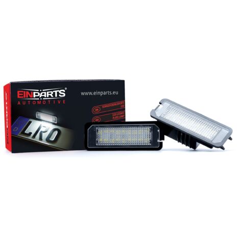 Luces LED para matrícula 6000K blanco frío 12V CANBUS para Porsche, Seat, Skoda y VW (1/4)