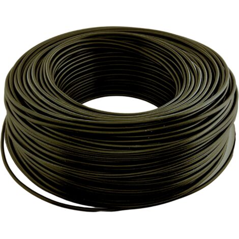 Cable de instalación H07V-K (LgY) 1,5 mm² trenzado NEGRO 100 m (1/2)
