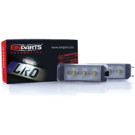 Luces LED para matrícula, 6000 K, blanco frío, 12 V, CANBUS, para Porsche, Seat, Skoda y VW. (1/4)