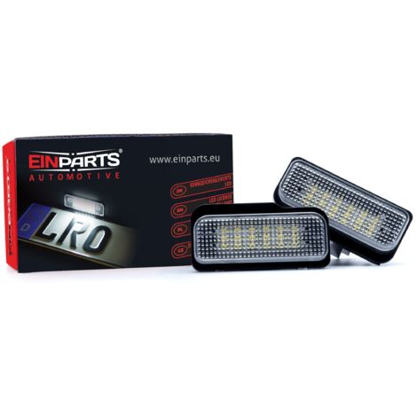 Luces LED para matrícula, 6000 K, blanco frío, 12 V, CANBUS, para Mercedes W203, W211, W219, R171 (1/3)