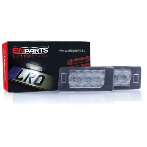 Luces LED para matrícula, 6000 K, blanco frío, 12 V, CANBUS, para Audi, Seat, Skoda y VW (1/4)