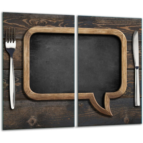Tablero de corte de vidrio 2x 30x52 cocina (1/5)