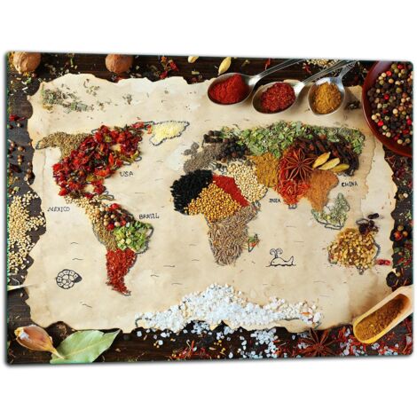 Tablero de corte de placa de vidrio 52x40 Mapa (1/5)
