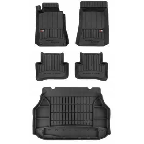 SET Alfombrillas de goma 3D Mercedes C W203 Coupé 2000-2007