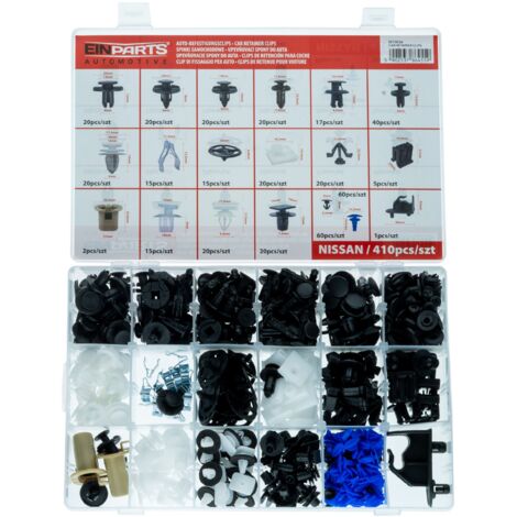 Pines y Clips Dedicados a Nissan - Set de 410 uds. (1/4)