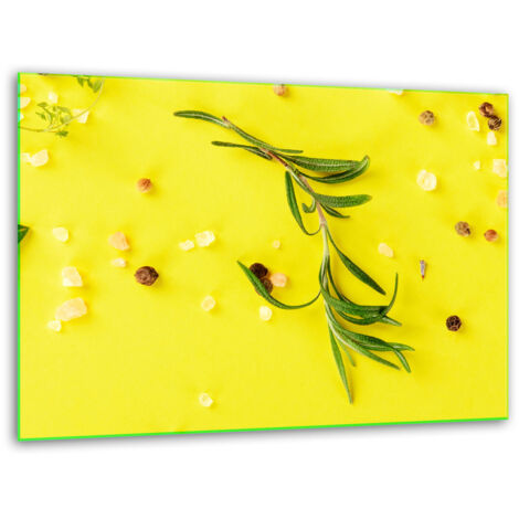 Soporte para tabla de cortar de cristal de 40x30 cm, color amarillo (1/5)