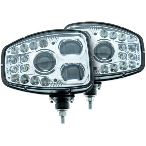 2 luces de trabajo LED de 12/24 V, 6000 K/1700 K, ECE R10 R148 R149 (1/5)
