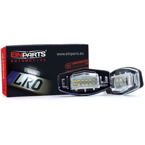 Luces LED para matrícula (6000 K, blanco frío), 12 V, CANBUS, para Honda Accord VII, Civic VII, Civic VIII, City IV y Legend III. (1/4)