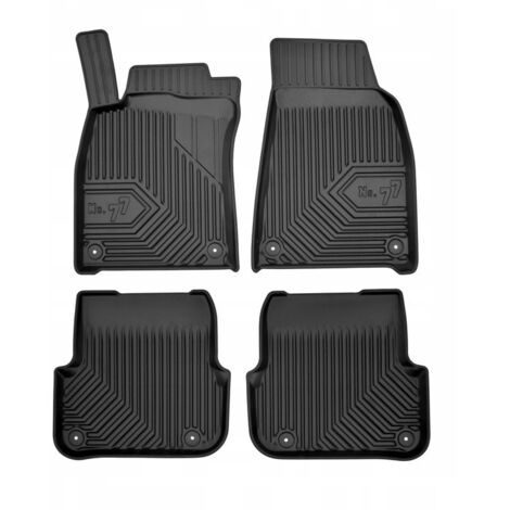 Alfombrillas De Velour Tuning-art Para Audi A6 4F C6 (2004-2006), 4 Piezas, Color Antracita Con Costura Plata Y Fijación Específica