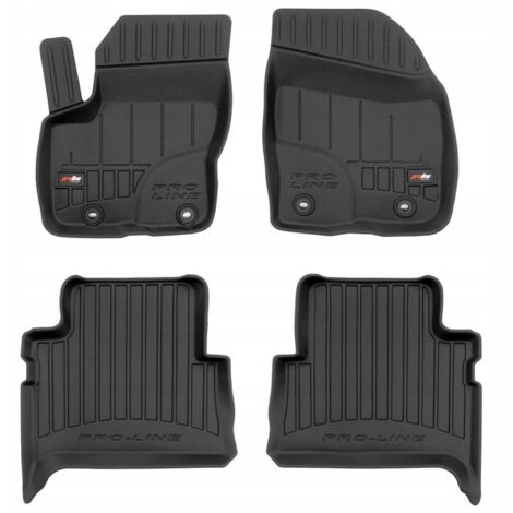 JVL 4-Piece Black Rubber Car Mat Set For Ford Kuga MK1 (2008-2012) – RHD Only