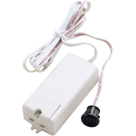 Sensor de movimiento con sensor externo 500W 230V 6m blanco, sensor de gestos PIR Ideus 03693 (1/2)