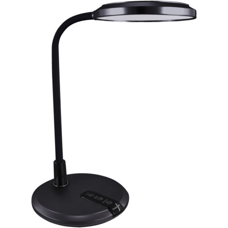 Lámpara de escritorio LED de 6,5 W con color de luz ajustable e interruptor táctil, color negro, modelo Ideus 04229. (1/2)