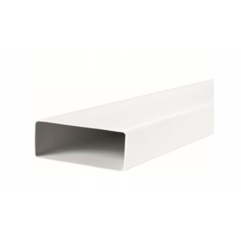 Conducto de ventilación plano 220x90 VENTS 910 PVC 1m