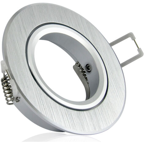 Marco redondo de aluminio EAST OPAL, plata cepillada - 301550 (1/4)