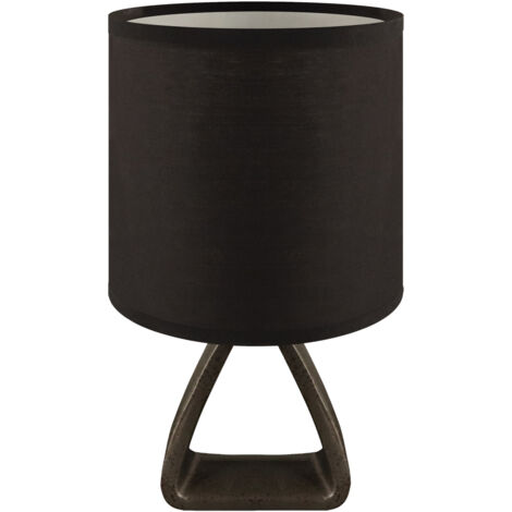 Lámpara de mesa negra 40W atena E14 Ideus 04058 (1/2)