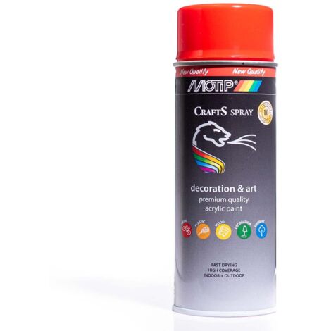Pintura acrílica en aerosol RAL 3000 Rojo 400ml ARTESANÍA (1/5)