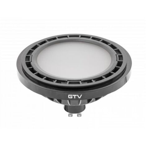Bombilla LED A-G ES111 GU10 12,5W NW 120° negra GTV