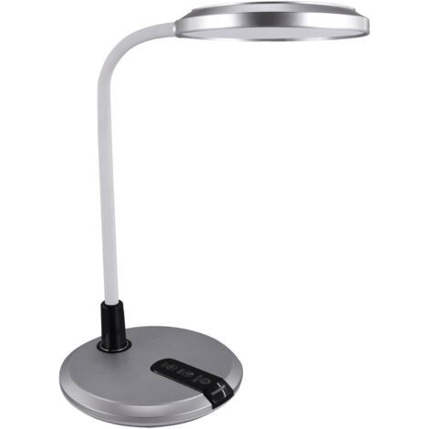Lámpara de escritorio LED de 6,5 W con color de luz ajustable e interruptor táctil, color plata platino Ideus 04228 (1/2)